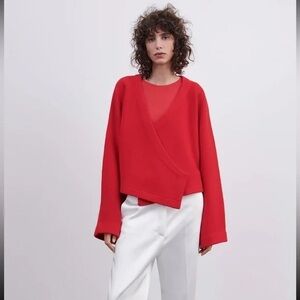 Zara 100% Wool Kimono Jacket